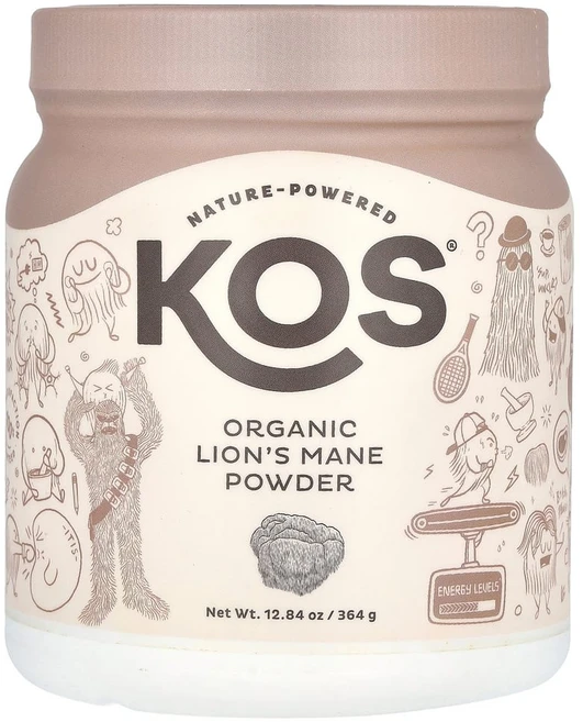 KOS 코스 오가닉 노루궁뎅이버섯 파우더 Lions Mane Powder, KOO50318, 364g - 쿠팡