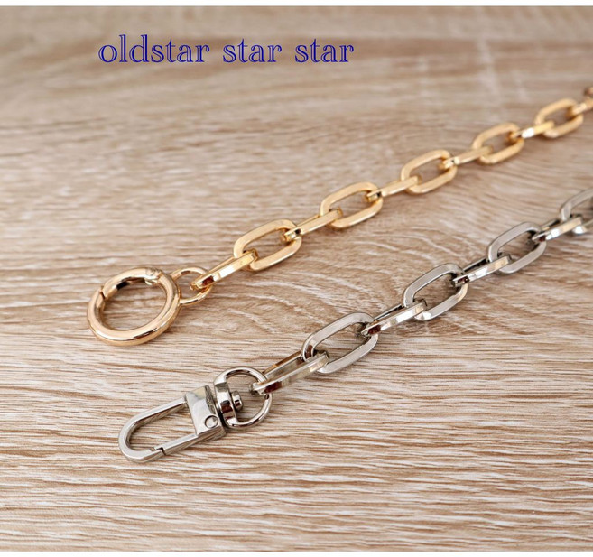 oldstar star star 方形鏈包包鏈條 法棍包復古包裝飾延長鏈 適用老花包麻將包改造 鏈帶肩帶加長