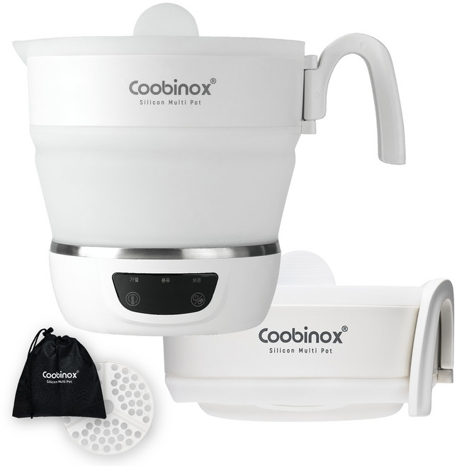 쿠비녹스 접이식 휴대용 여행용 커피 분유 전기포트 CX-247DS