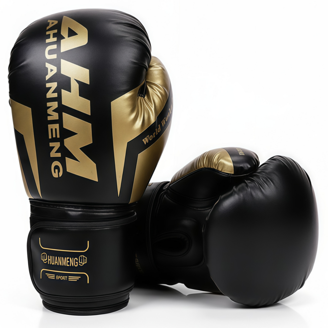 복싱 글러브 훈련용 권투 장갑 성인 남녀 공용, 블랙, 1개