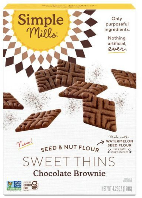 심플 밀스 레몬 씨앗 & 견과류 밀가루 달콤한 얇은 팔레오 친화적이고 맛있는 달콤한 얇은 쿠키 간식에 좋고 영양이 풍부한 4.25온스(3팩)