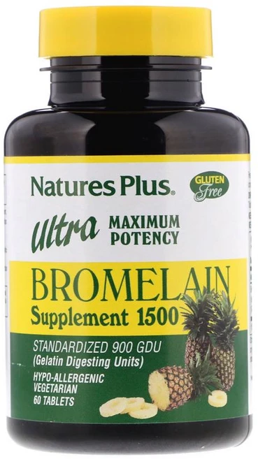 네이처스플러스 맥시멈 포텐시 울트라 브로멜라인 1500mg 타블렛 글루텐 프리, 60정, 1개 - 쿠팡