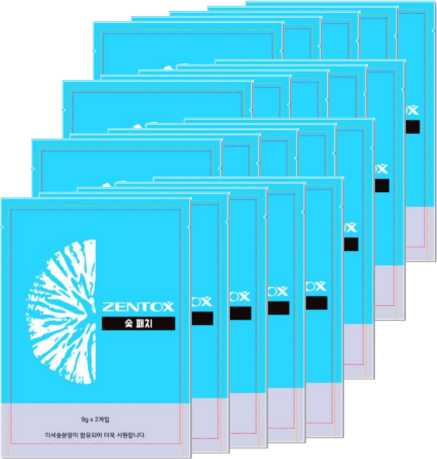한농제약 숯가루로만든 숯패치 숯파스 (총40매+밀착포포함), 4개, 10매