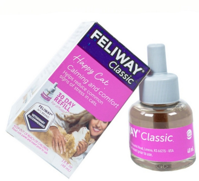 펠리웨이 클래식 리필 고양이 분리불안 스트레스 완화 이사 진정 동물병원 정품, 45ml, 1개