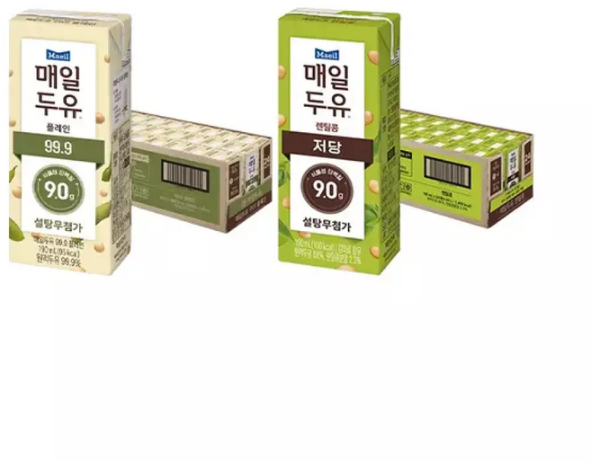 매일두유 플레인 고단백 & 렌틸콩, 48개, 190ml