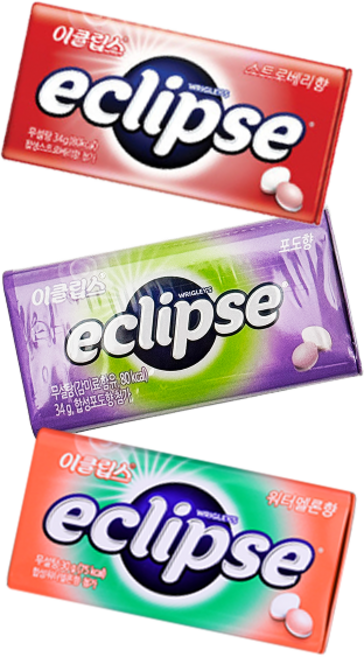 이클립스캔디 포도맛 + 스트로베리 + 워터멜론, 34g, 1세트