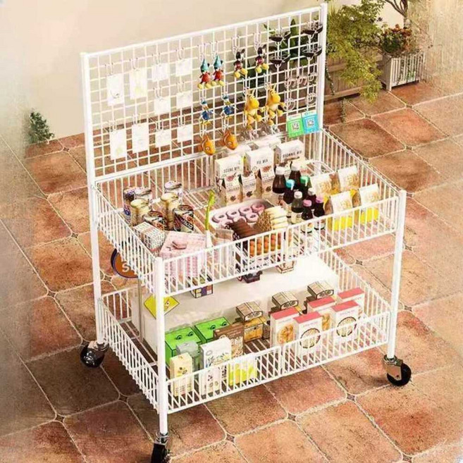 이동식 가판대 접이식 진열대 노점 부스 매대 축제, 1개, 블랙 80cm