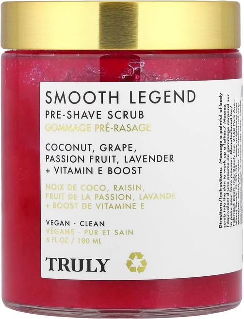 트룰리 뷰티 스무스 레전드 프리쉐이브 스크럽 180ml (6 fl oz) TBY-92262 - 쿠팡