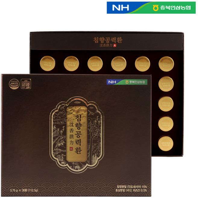 충북인삼농협 침향공력환 3.75g x 30개입, 112.5g, 상세페이지 참조