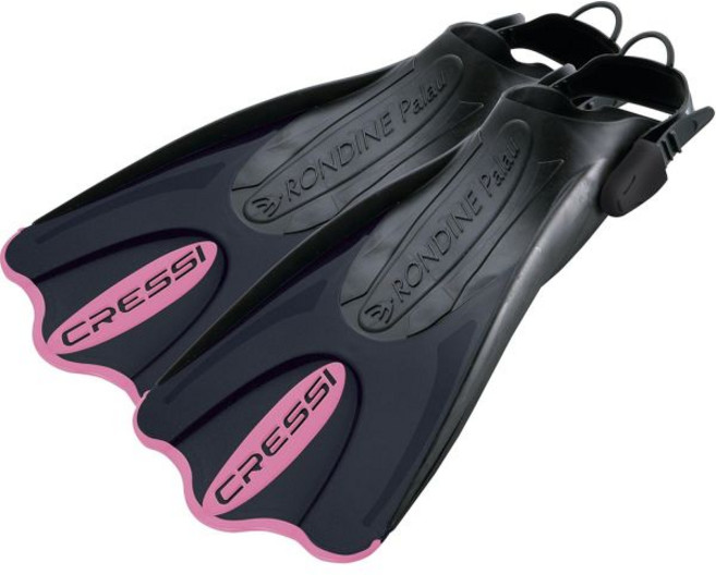 크레시 팔라우 SAF 쇼트 조절 오픈 힐 핀, Black/Pink, 1 XS/S | US Man 4/6.5 | US Lad