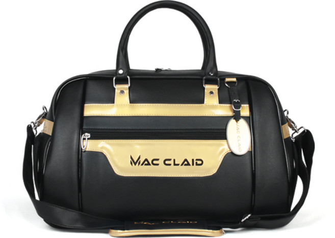 맥클라이드 골프 보스턴백 / 골프백 골프가방 보스턴가방 스포츠가방 남성 남자 여성 여자 골프 옷가방, 블랙-골드