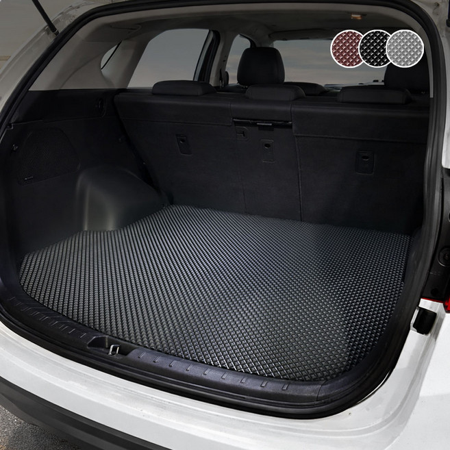 제니븐 자동차 트렁크매트 발판 바닥매트 TPE 고무매트 맞춤제작, 블랙 트렁크매트 일반(엣지 X), 컨텐츠참조