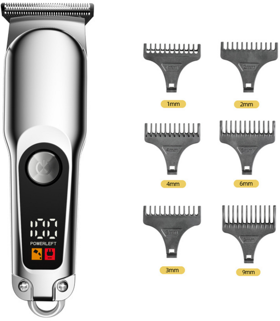 남자 이발기 전문가용 바리깡 전동 이발기, 실버