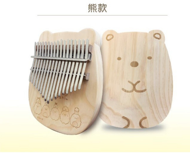 角落小夥伴 卡林巴拇指琴 台灣製, 熊款