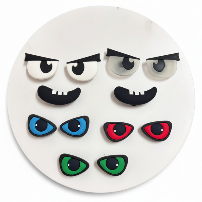 BAEny배니 눈 신발 장식 세트 귀여운 캐릭터 눈동자 파츠 신발 꾸미기 악세사리 12종