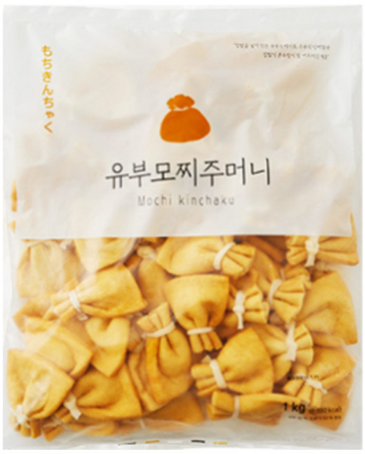 도매 한박스 롱첸 모찌 유부주머니, 1kg, 12개