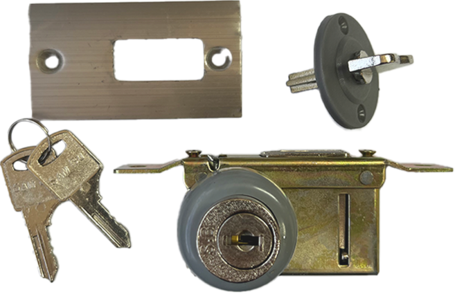 드림공간 국산 삼부 본체정 사각B급 샷시용 현관문 잠금장치, 1개, 사각