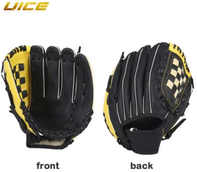 왼손 야구 장갑 야외 스포츠 소프트볼 연습 장비 및 성인용 훈련, 3) YELLOW - 12.5inch, 1개