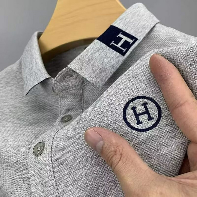 POLO領男短袖【M-5XL】夏季新款韓版刺繡商務青少年男士上衣