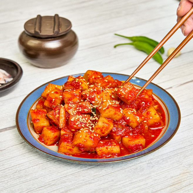 자연담 국산 당일제조 더 아삭한 프리미엄 가정식 생 깍두기 1kg, 1개