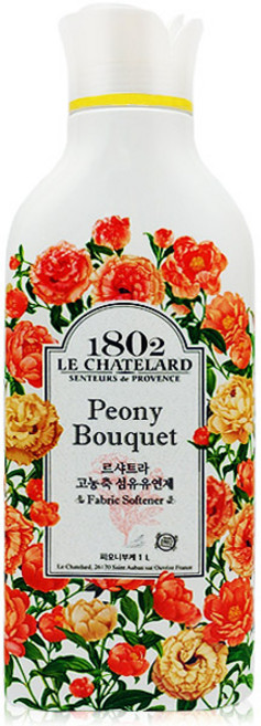 르샤트라1802 섬유유연제 피오니부케 본품, 1L, 2개