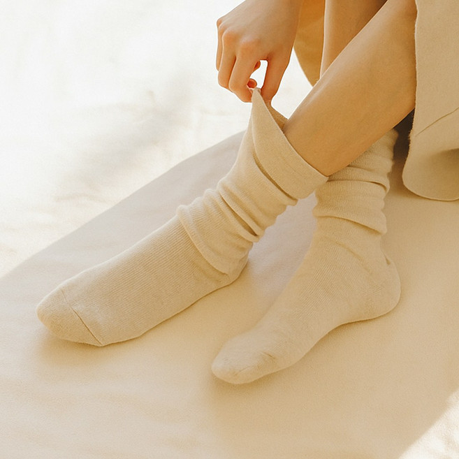 유어삭스 도톰한 산후 조리원 무압박 양말 2켤레세트 임산부 양말