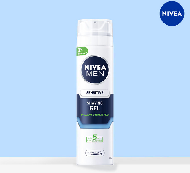 니베아 맨 센서티브 쉐이빙 젤, 200ml, 1개