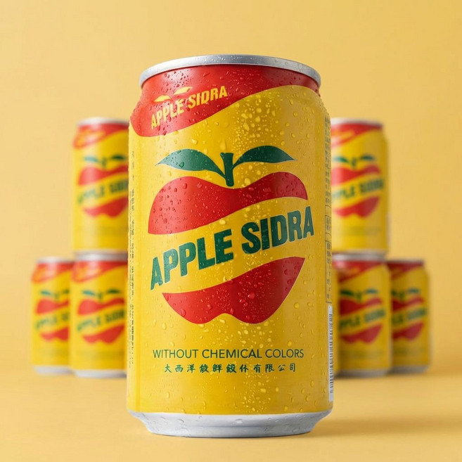 애플 사이다 탄산음료, 330ml, 24개