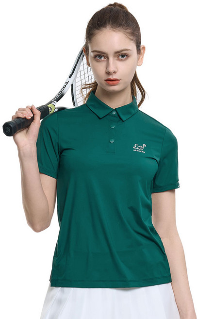 <투엘라> 여성 반팔 카라 티셔츠 / 프리미엄 나일론 원단 쿨 냉감 아웃도어 스포츠 골프 테니스 카라티