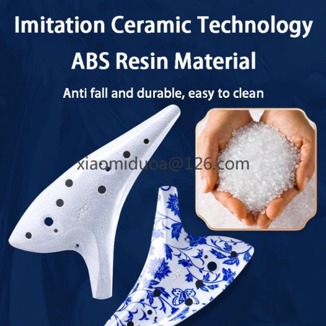 레진 오카리나 12홀 AC 튜닝 초보자용 우드 그레인 NM76, 02 Camphor Wood Grain