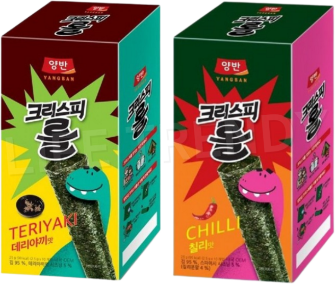 동원 양반김 크리스피롤 칠리 1개 + 데리야끼 1개 혼합세트