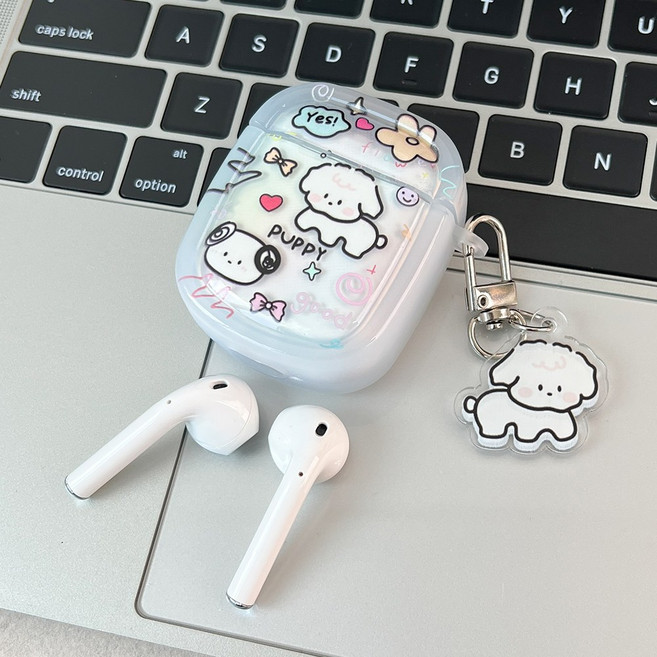 라이프웍스 그래피티 강아지 에어팟 케이스, Airpods 1/2, 1개