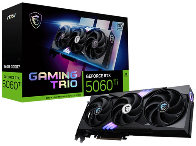 (포)MSI 지포스 RTX 5060 Ti 게이밍 트리오 OC D7 16GB 트라이프로져4, MSI 지포스