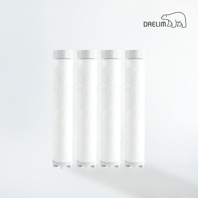 대림바스 디클린 주방 멀티항균 교체필터 4P, 1개, 흰색