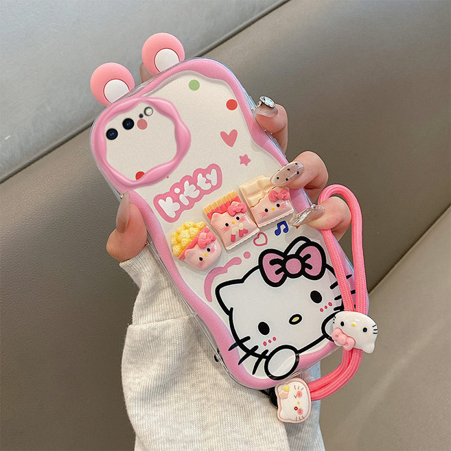 나무나라 아이폰 6 7 8 플러스 입체 캐릭터 귀 웨이브 젤리 케이스 CY295