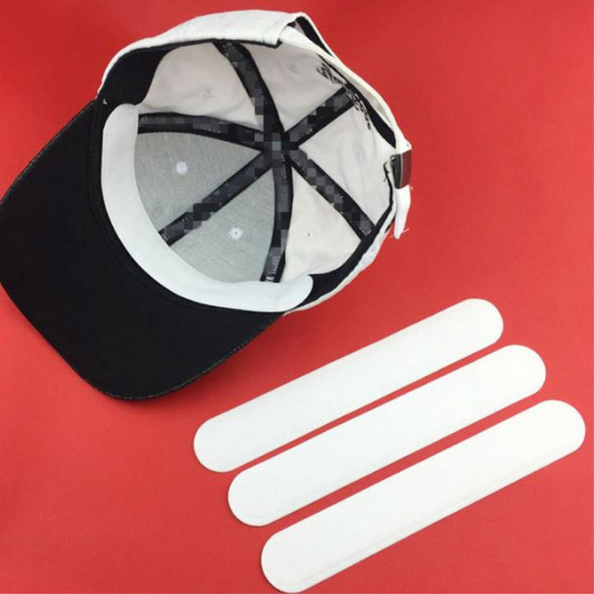 캡모자 썬캡 화장 묻음방지 패드 검정/흰색20p 운동 라이너 썬크림, 화이트10P