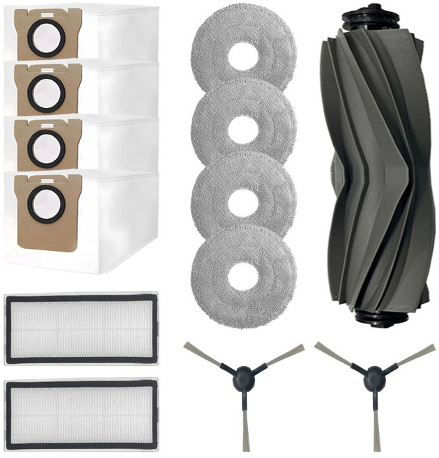 [호환] BNC INT 드리미 L10s Ultra 로봇청소기 소모품 물걸레 먼지봉투 필터 브러시 5종 풀 세트, 1세트, 13개입