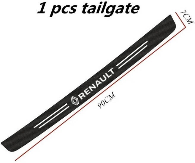 클리오 메간 트래픽 캡처 마스터 로건 캉구 더스터용 자동차 문턱 보호 스티커, 1개, 색상 이름: 1. 1pcs