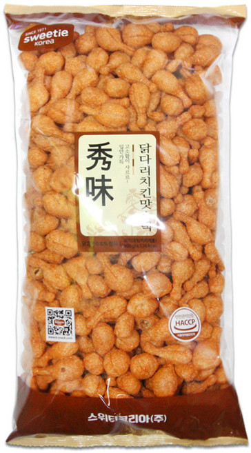 웰링스 스위티코리아 닭다리스낵 업소용 벌크 대용량 과자 간식 닭다리 치킨맛 스낵, 3개, 900g