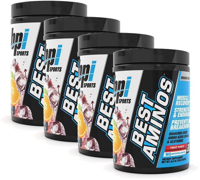 BPI 스포츠 베스트 아미노 BCAA 파우더 BPI Sports Best Aminos, 4개, 250g