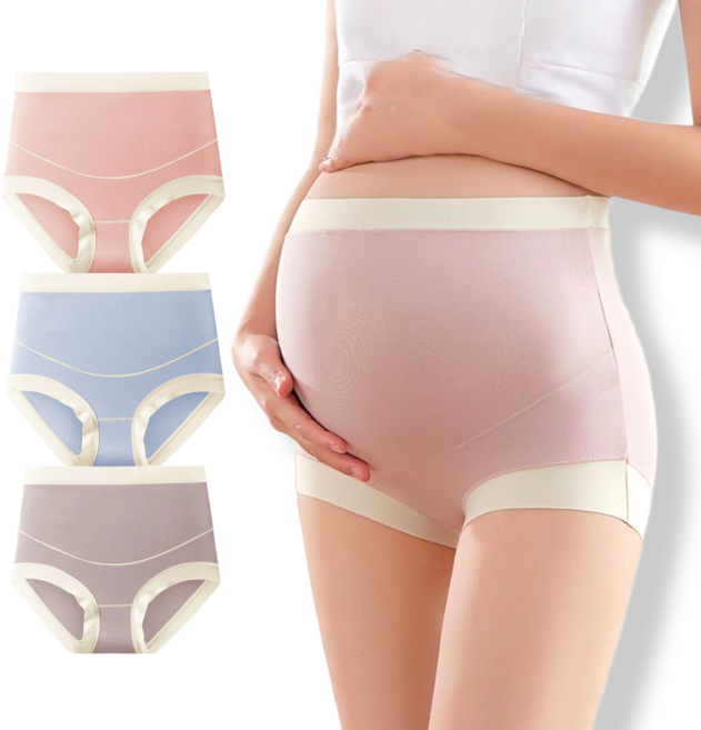 [55-110kg] 하이웨스트 빅사이즈 모달 노라인 임산부 팬티 3종세트