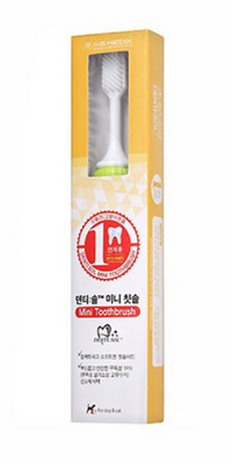 아이앤지메딕스 덴티솔 반려 미니칫솔 색상랜덤, 1개