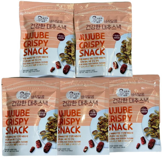 김홍복 보은대추스낵, 5개, 40g