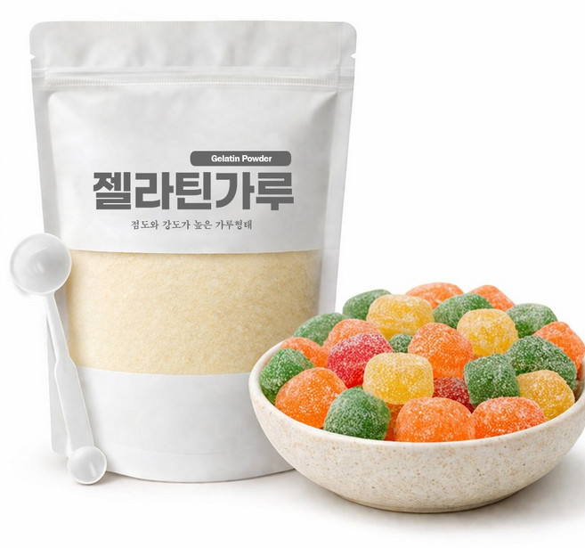 오케이 젤라틴가루 우피 분말 국내제조, 1개, 300g