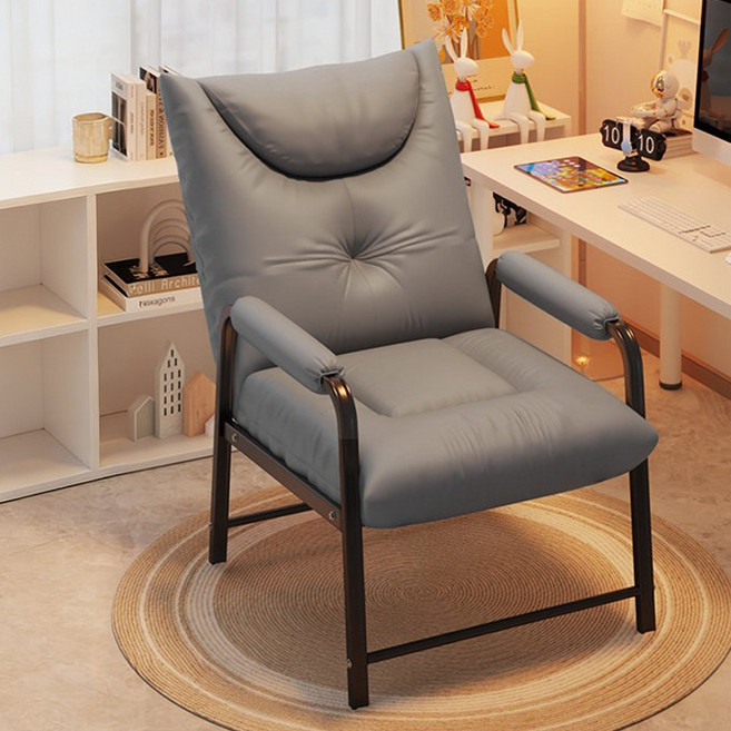 Takata 접이식침대 리클라이너 각도조절 발받침 포함 사무실 낮잠용 폴딩베드, 그레이