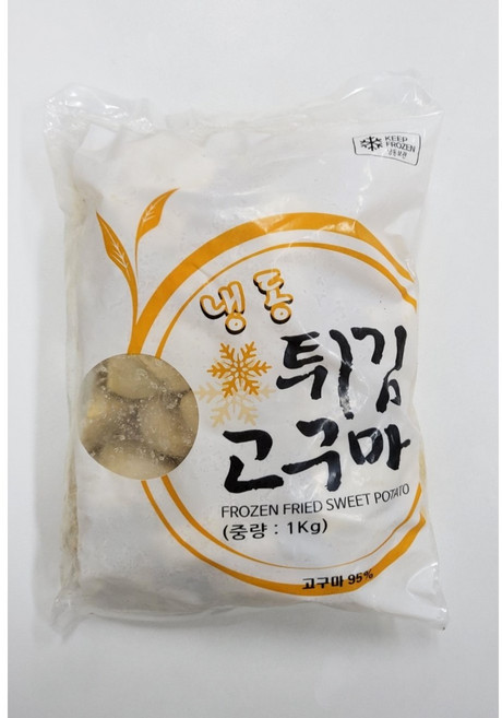 튀김고구마 글로벌1kg 맛탕 피자토핑 간식용 빠스 대용량식재료 아이들간식, 1개, 1kg