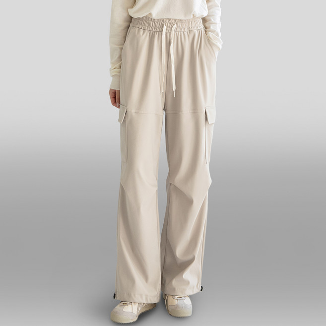 바이진 여성 카고 바지 스판 팬츠