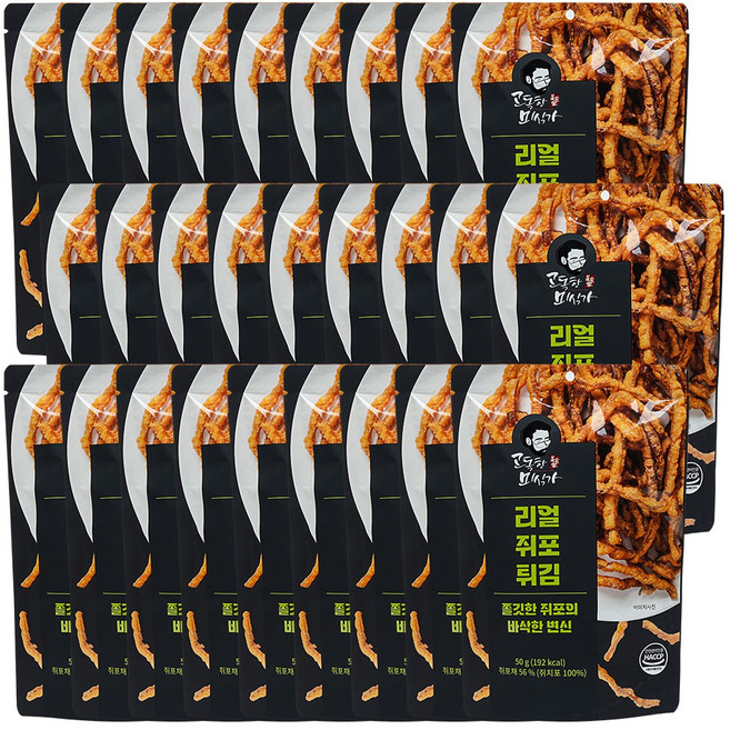 고독한미식가 리얼쥐포튀김 50g 진짜 쥐포튀김, 24개