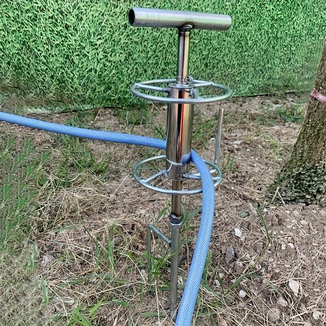 스텐 농업용 호스 거치대 농약 호스유인기 뱅글이 호스릴, 1개, 1개