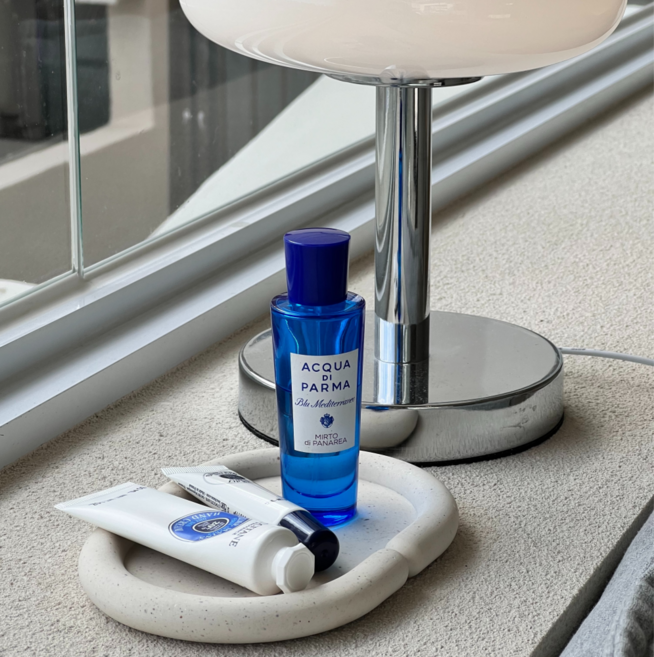 감성 인테리어 트레이 악세서리 소품 차키 향수 제스모나이트 오브제, 아이보리